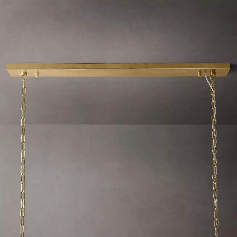 1920S Odeon Rectangular Chandelier 72" - King Lamps