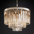1920S Odeon Crystal Round Chandelier 20