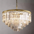 1920S Odeon Crystal Round Chandelier 32