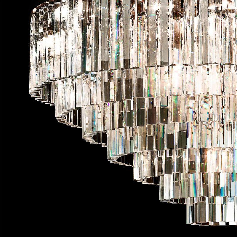 1920S Odeon Crystal Round Chandelier 44" - King Lamps