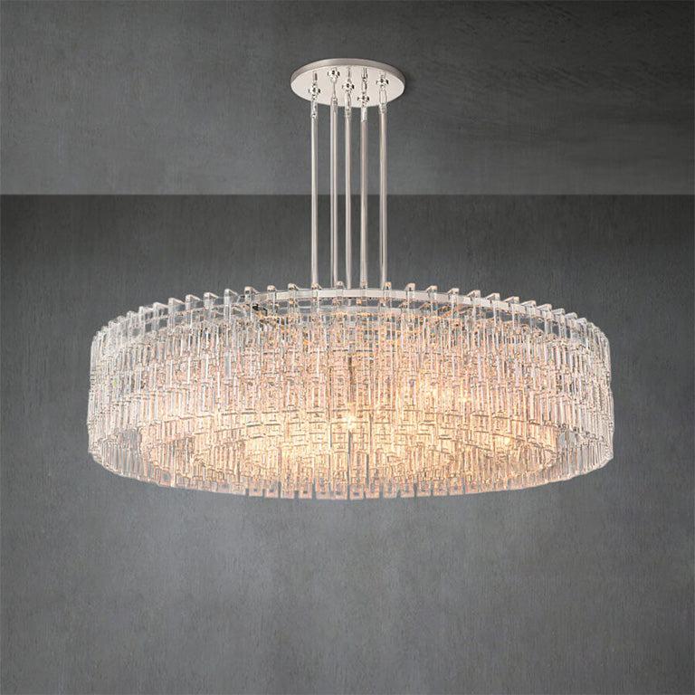 Marigan Multi-Tier Crystal Chain Round Chandelier 60" - King Lamps