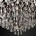 19th C. Rococo Iron & Crystal Round Chandelier 101