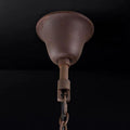 19th C. Rococo Iron & Crystal Round Chandelier 33