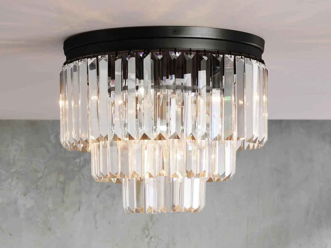 Leyland Crystal Flushmount - King Lamps