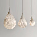 Hailey Alabaster Raindrop Pendant Lighting, Dining Table Pendant - King Lamps