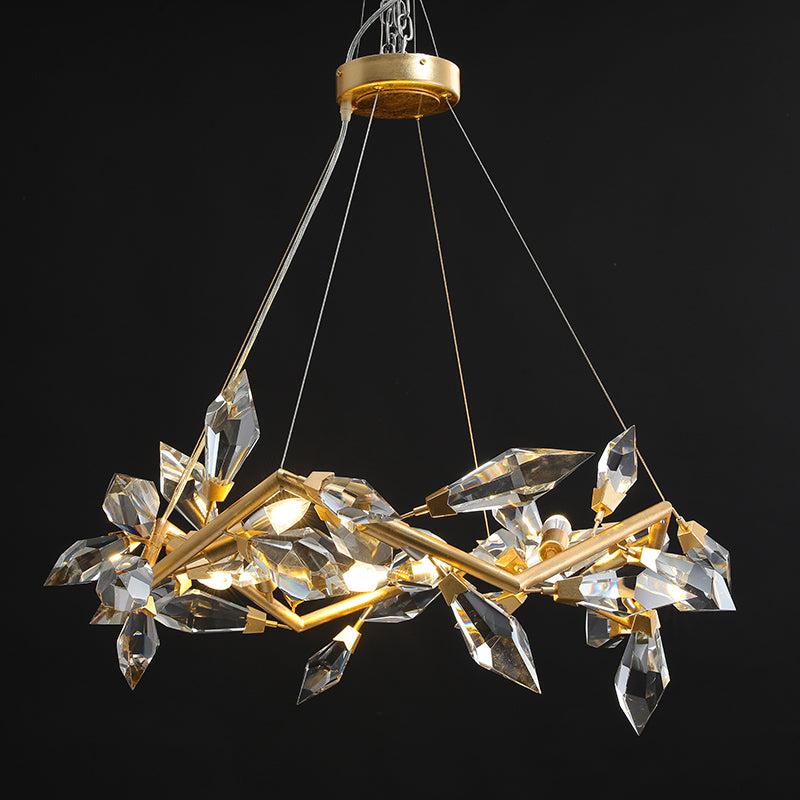Addison 34" Crystal Chandelier - King Lamps