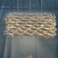 Porcelain Fish Shape Dining Table Chandelier-King Lamps