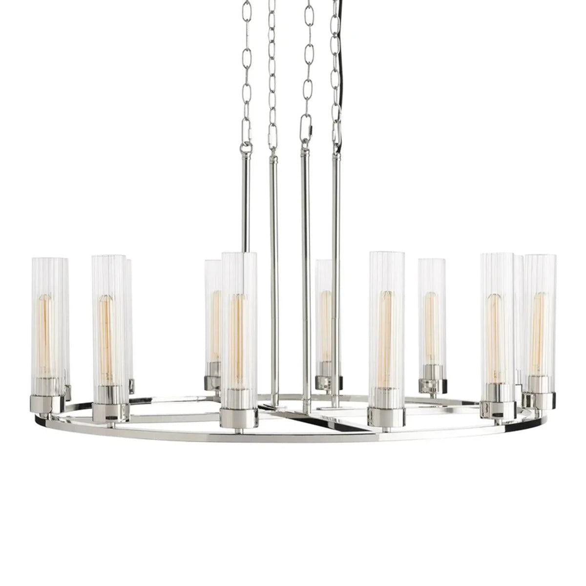Andreas Round Glass Chandelier 30"W 40"W - King Lamps