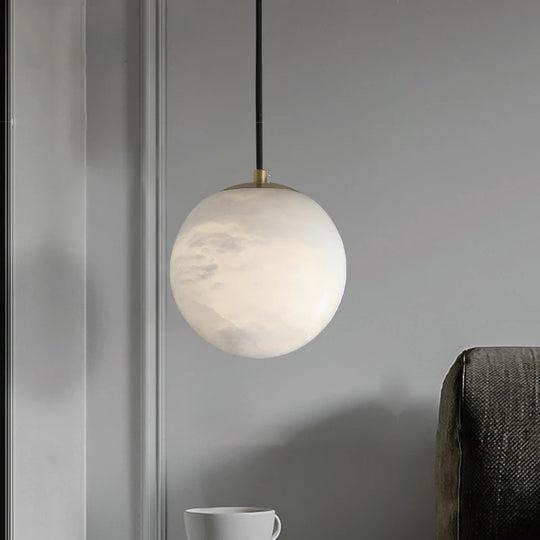 Modern Luxury Alabaster Ball Pendant Light, Island Mini Pendant Light - King Lamps