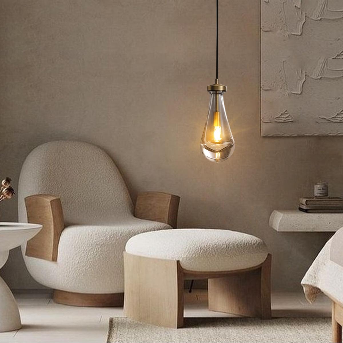 Rain Glass Pendant Cord - King Lamps