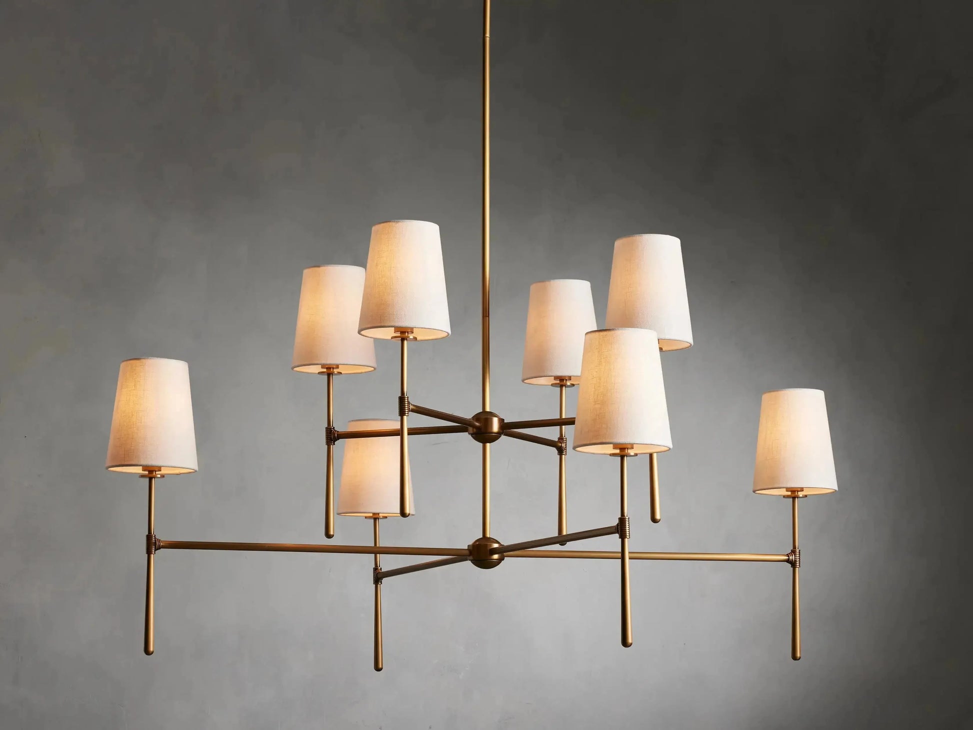 Rhodes 2-Tier Round Chandelier - King Lamps