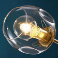 6/8-Lights Clear Globes Glass Modern Arm Chandelier Bronze For Dining Room Or Bedroom-King Lamps