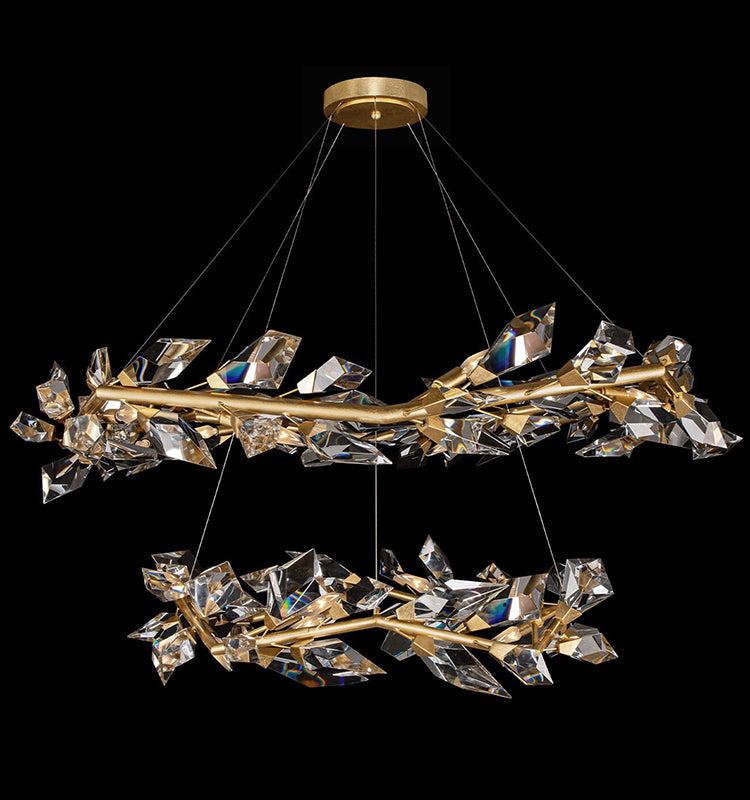 Addison 55" Round Crystal Chandelier - King Lamps