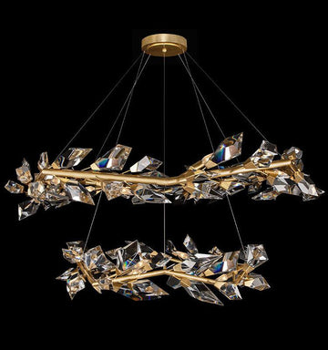 Addison 55" Round Crystal Chandelier - King Lamps