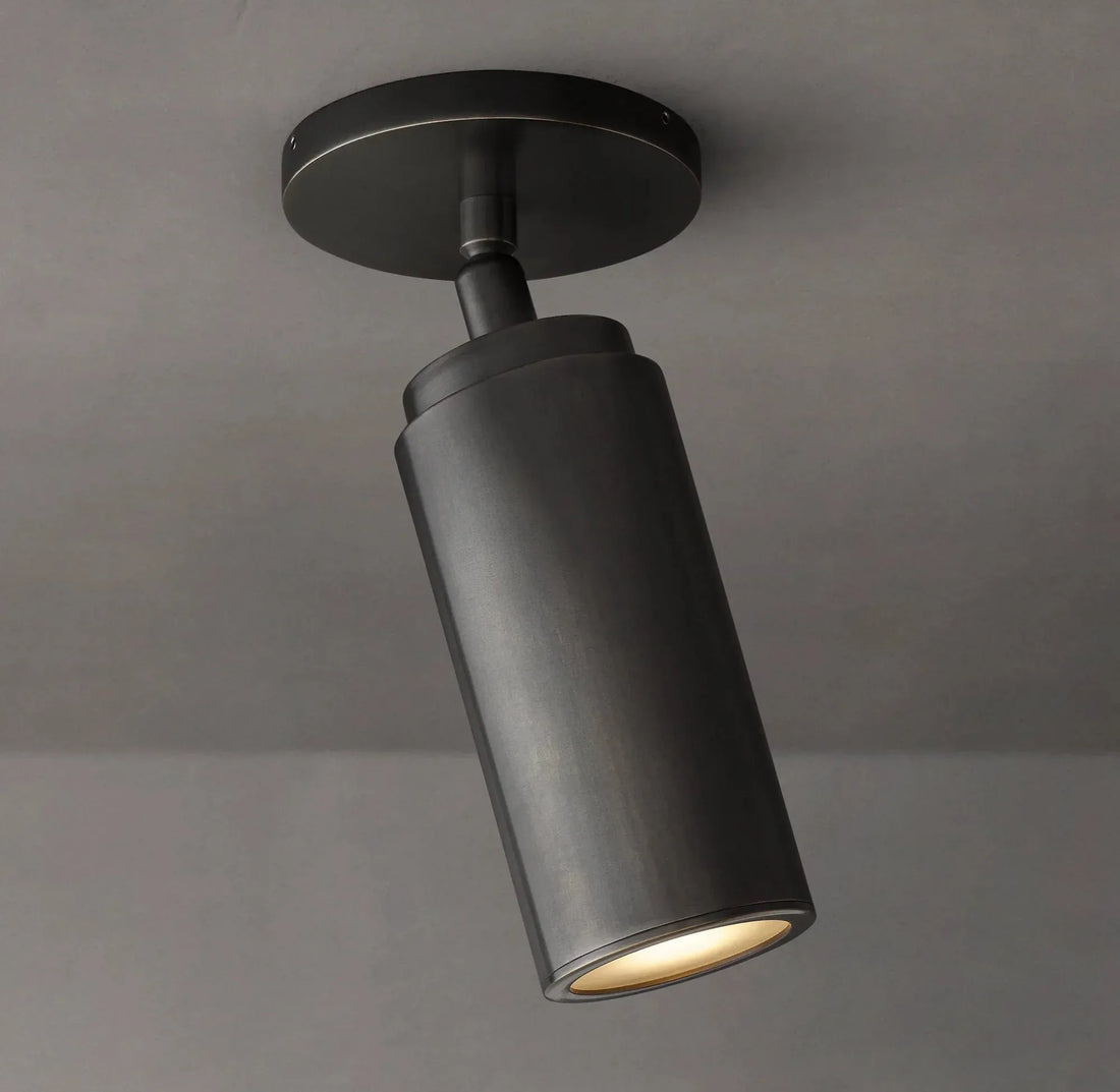 Champeaux Brass Pivoting Flushmount 4½”D - King Lamps
