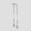 Soltaire Crystal Pendant 1 light 2 lights - King Lamps