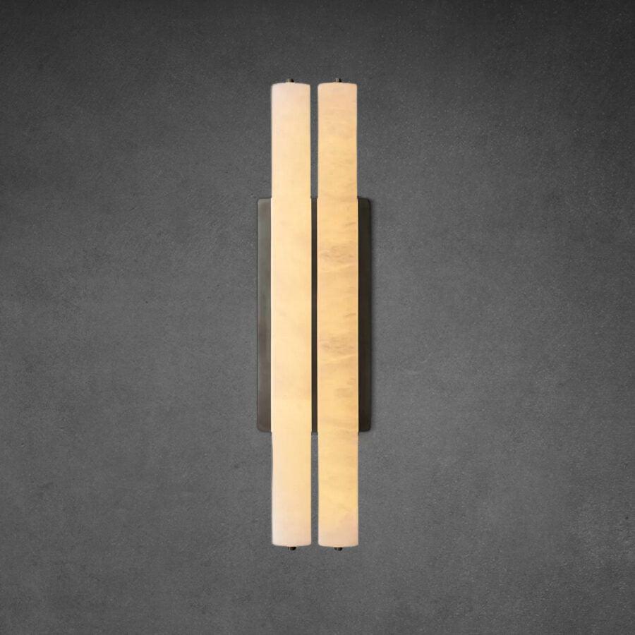 Auduben Alabaster Double Sconce - King Lamps