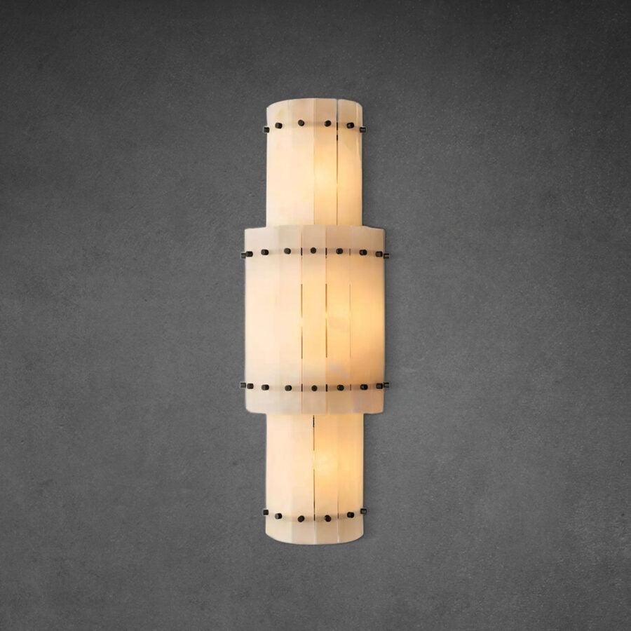 San Marco Alabaster Grand Round Sconce - King Lamps