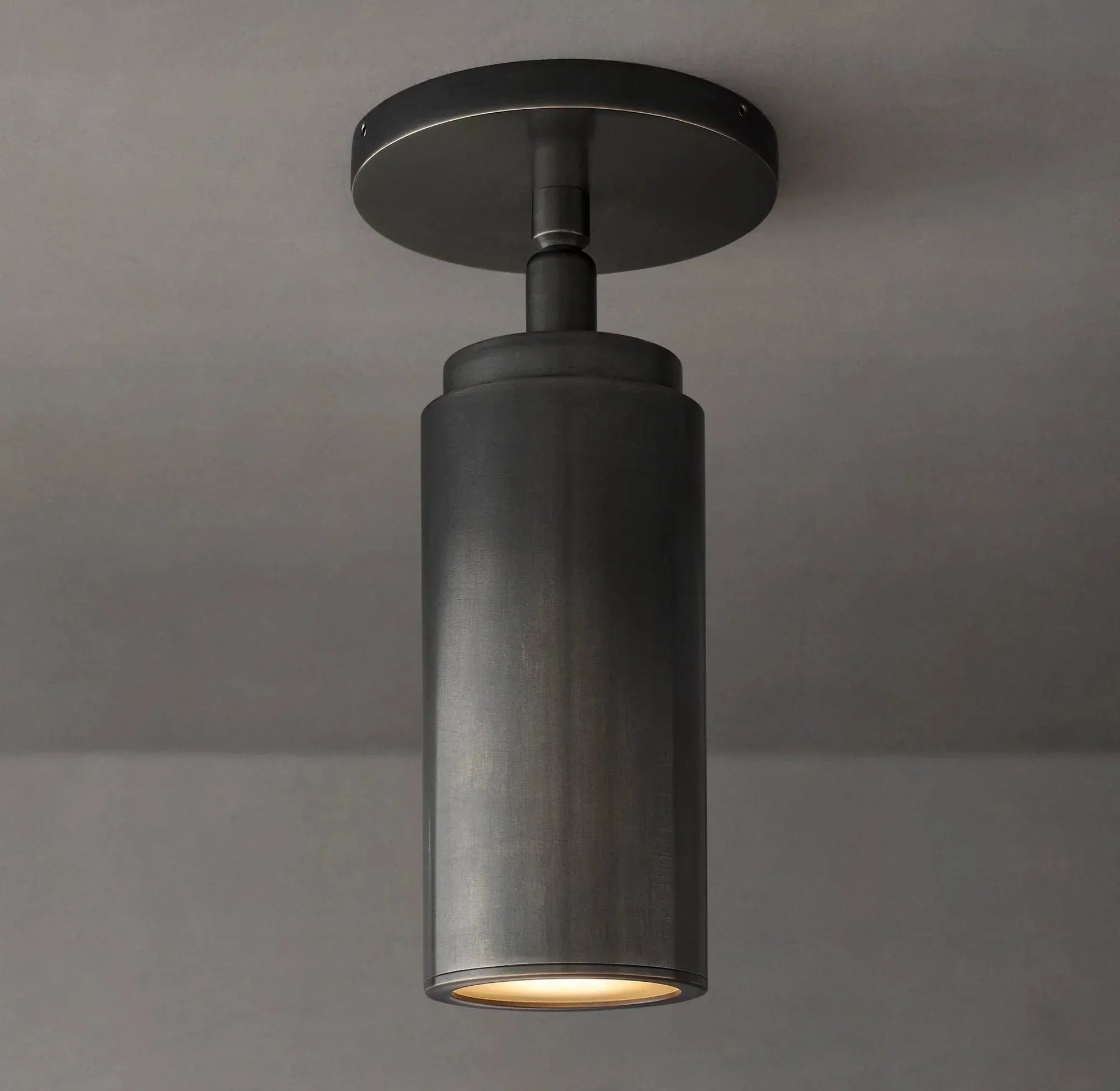 Champeaux Brass Pivoting Flushmount 4½”D - King Lamps