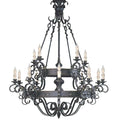 Vintage Iron Simple Candle Art Chandelier for Living Room / Villa / Stairs - King Lamps