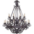 Vintage Iron Simple Candle Art Chandelier for Living Room / Villa / Stairs - King Lamps