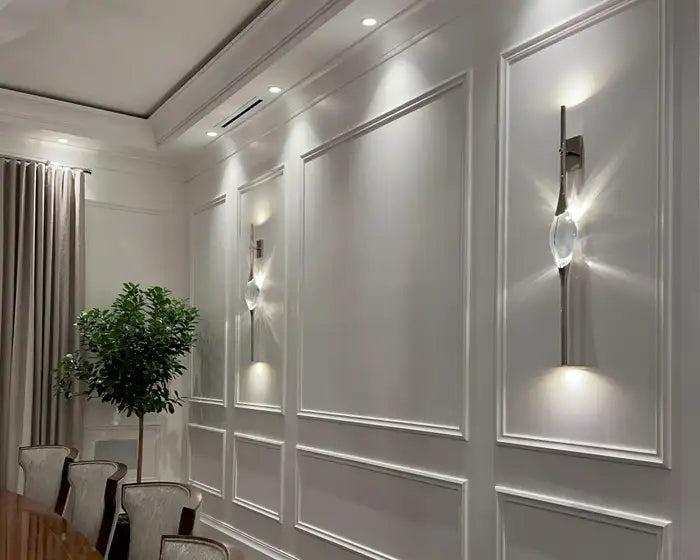 PEZZO SINGLE CRYSTAL WALL SCONCE - King Lamps