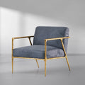 Vintage Forged Retro Silver Iron Frame Track Armchair - King Lamps