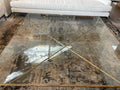 Thaddeus Forged Iron Square Glass Coffee Table - King Lamps