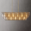 Sirene Glass Rectangular Chandelier 77