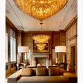 Chiara Smoke Glass Tiered Round Chandelier 47