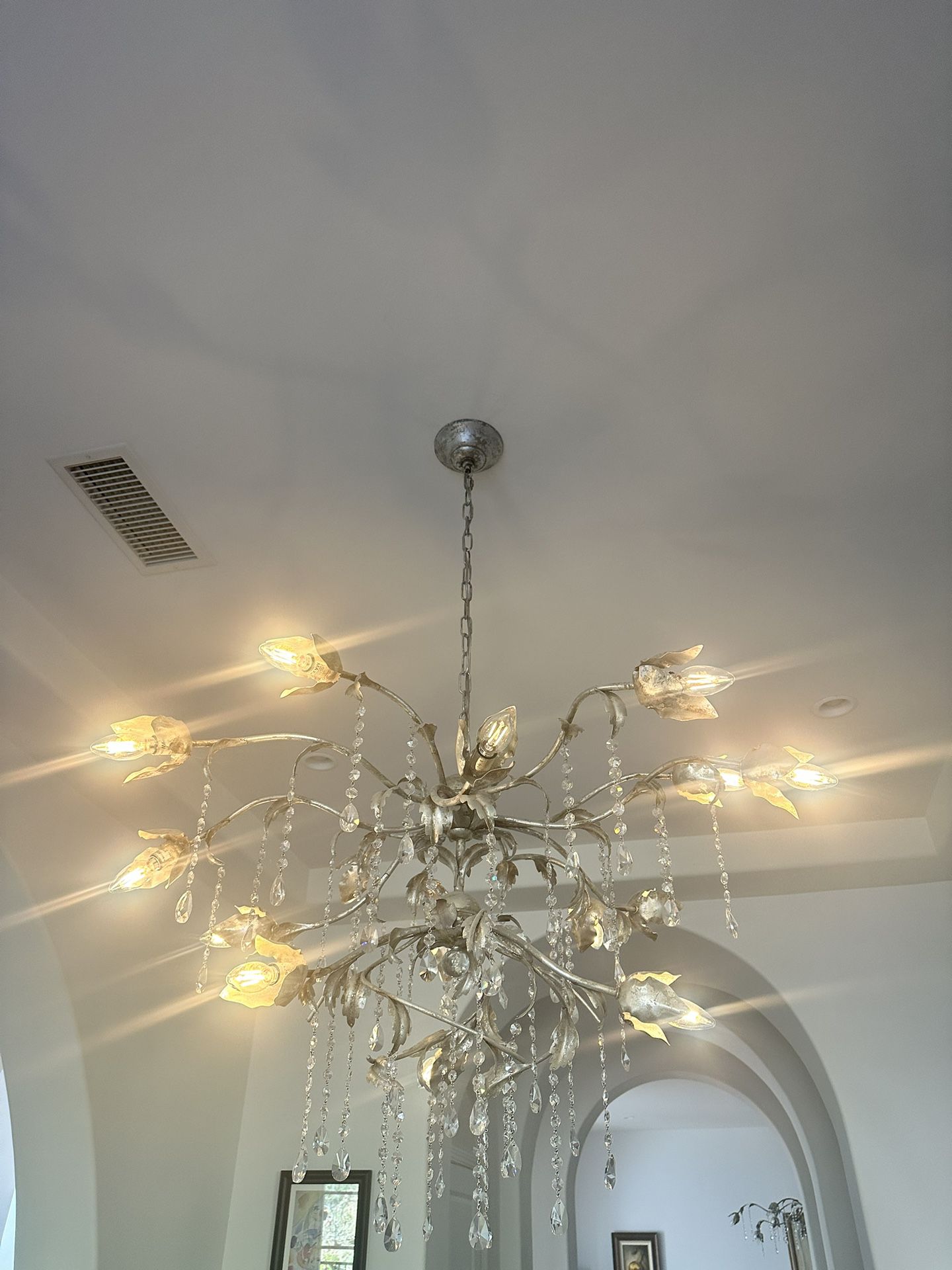 Viticcio Round Silver Chandelier - King Lamps