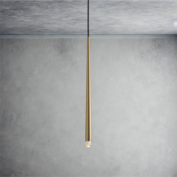 Aquitan Minimalist LED Tube Pendant Light 24''H