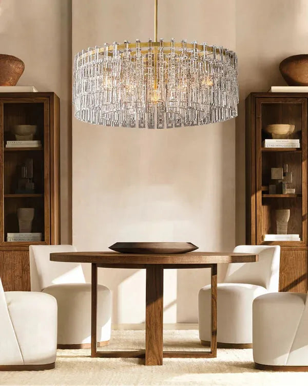 Marigan Multi-Tier Crystal Chain Round Chandelier 60" - King Lamps