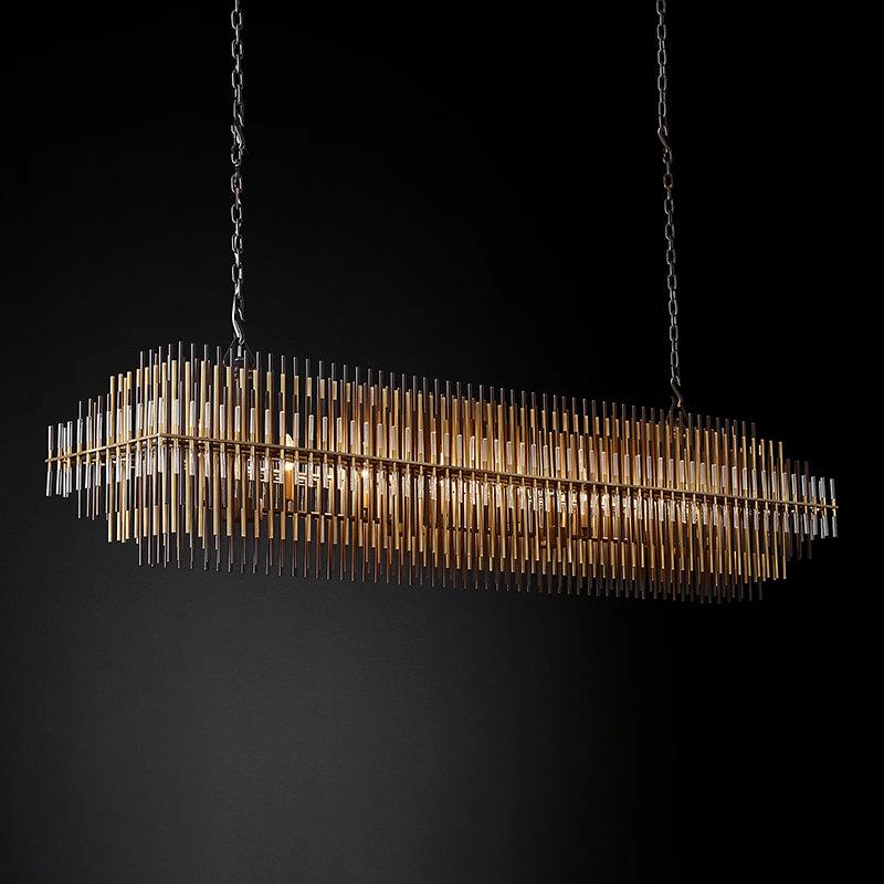 Emily Rectangular Chandelier 54" - King Lamps