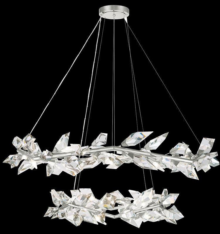 Addison 55" Round Crystal Chandelier - King Lamps
