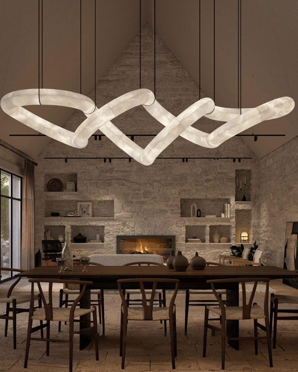 Infinity Massive Alabaster Chandelier - King Lamps