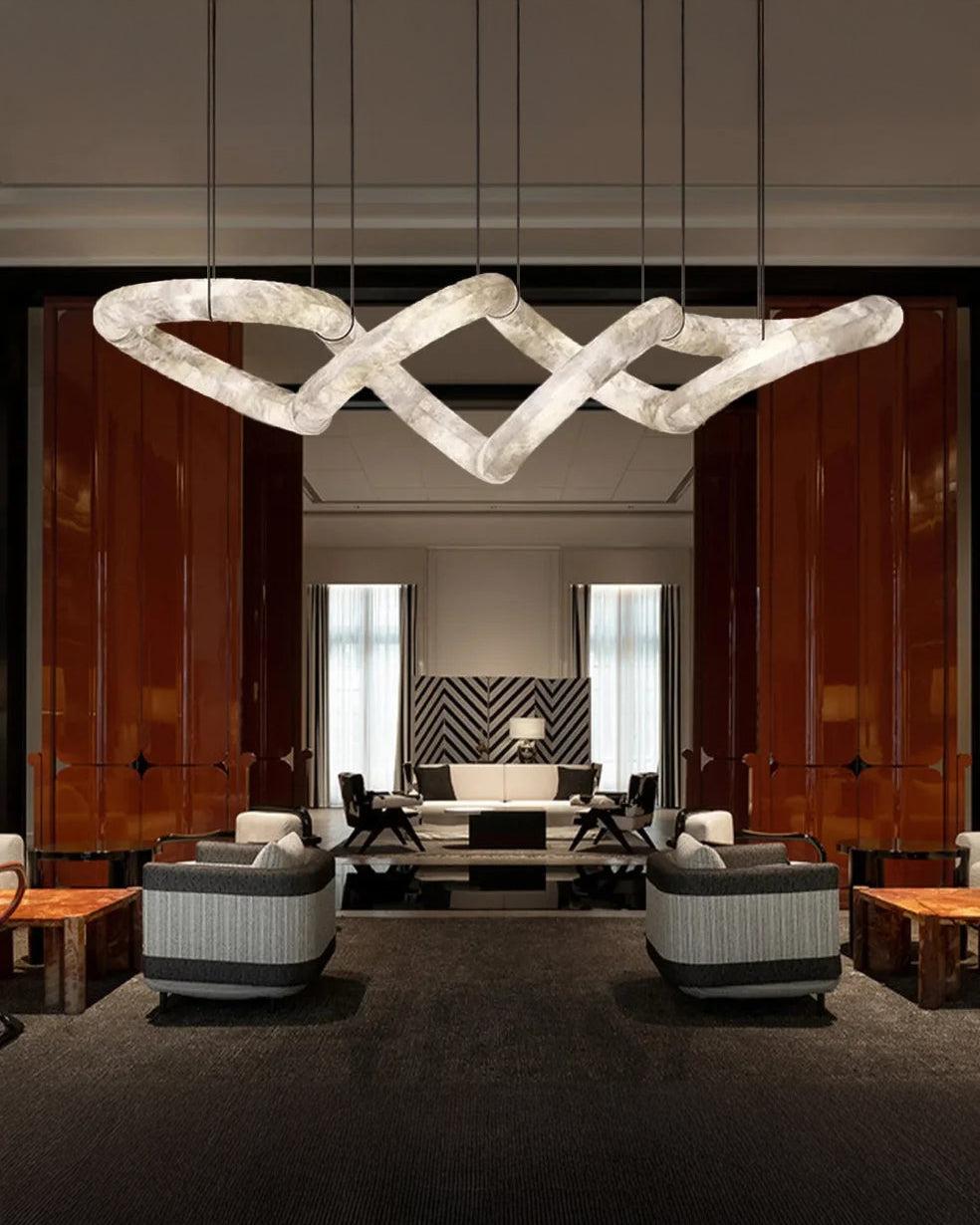 Infinity Massive Alabaster Chandelier - King Lamps