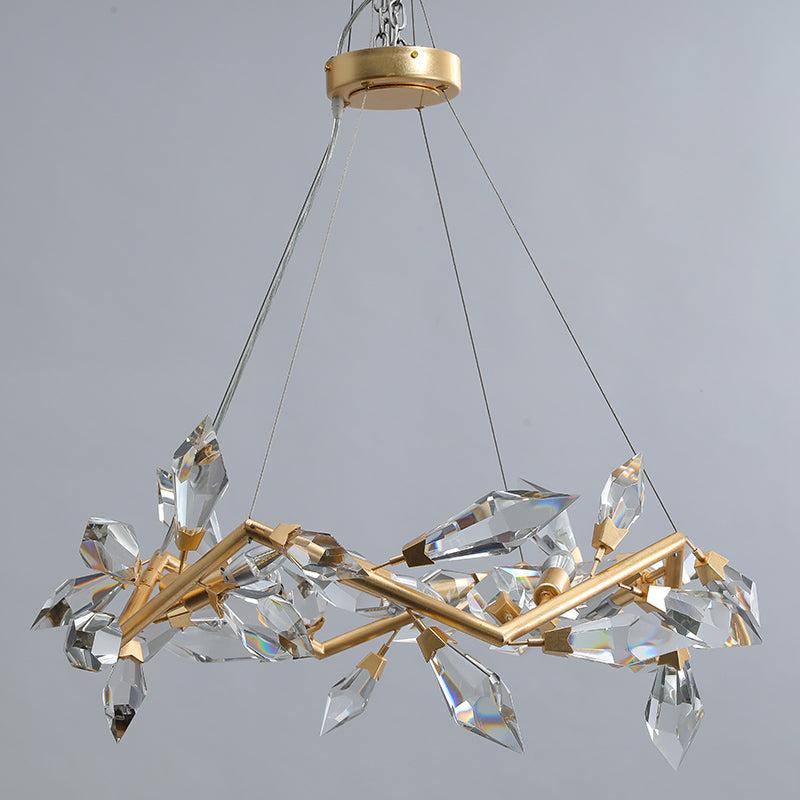 Addison 34" Crystal Chandelier - King Lamps