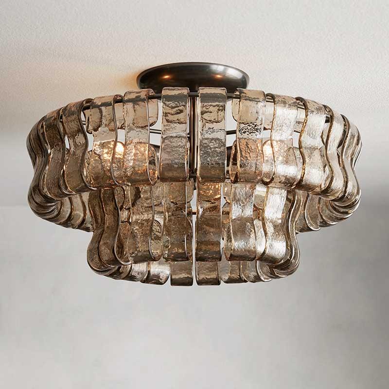 Ghiaccio Flushmount Chandelier - King Lamps