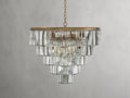 Leyland Tiered Round Crystal Chandelier - King Lamps