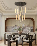 Audubon Alabaster Round Chandelier 24
