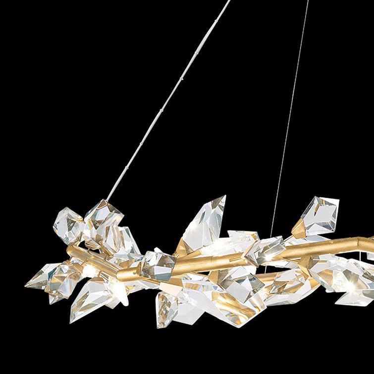 Addison 55" Round Crystal Chandelier - King Lamps