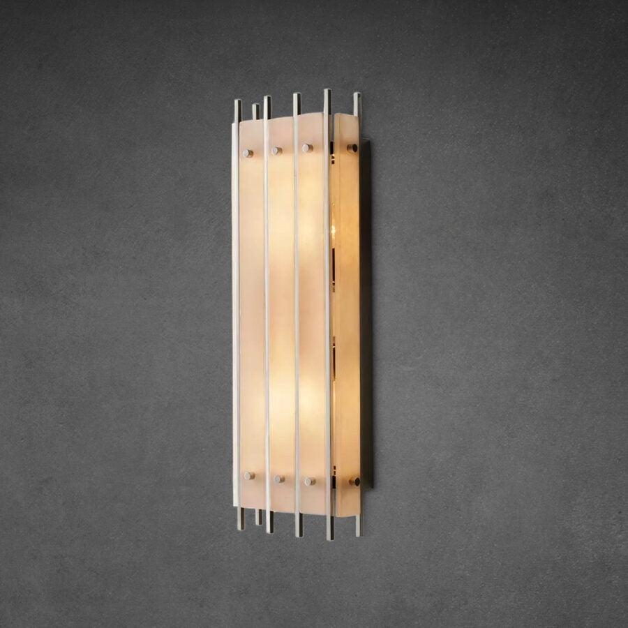 San Marco Alabaster Grand Rectangular Sconce - King Lamps