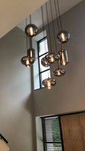 Modern Pendant Fixture light For 2 Story Foyer /Enterway /Staircase