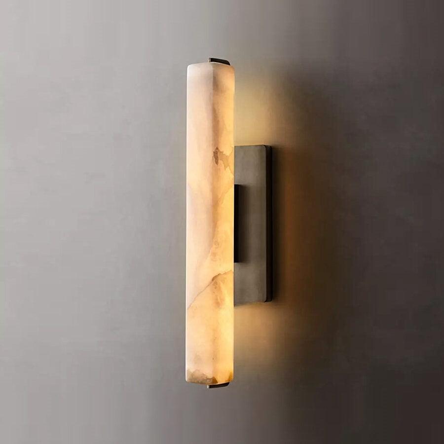 Auduben Alabaster Single Sconce - King Lamps