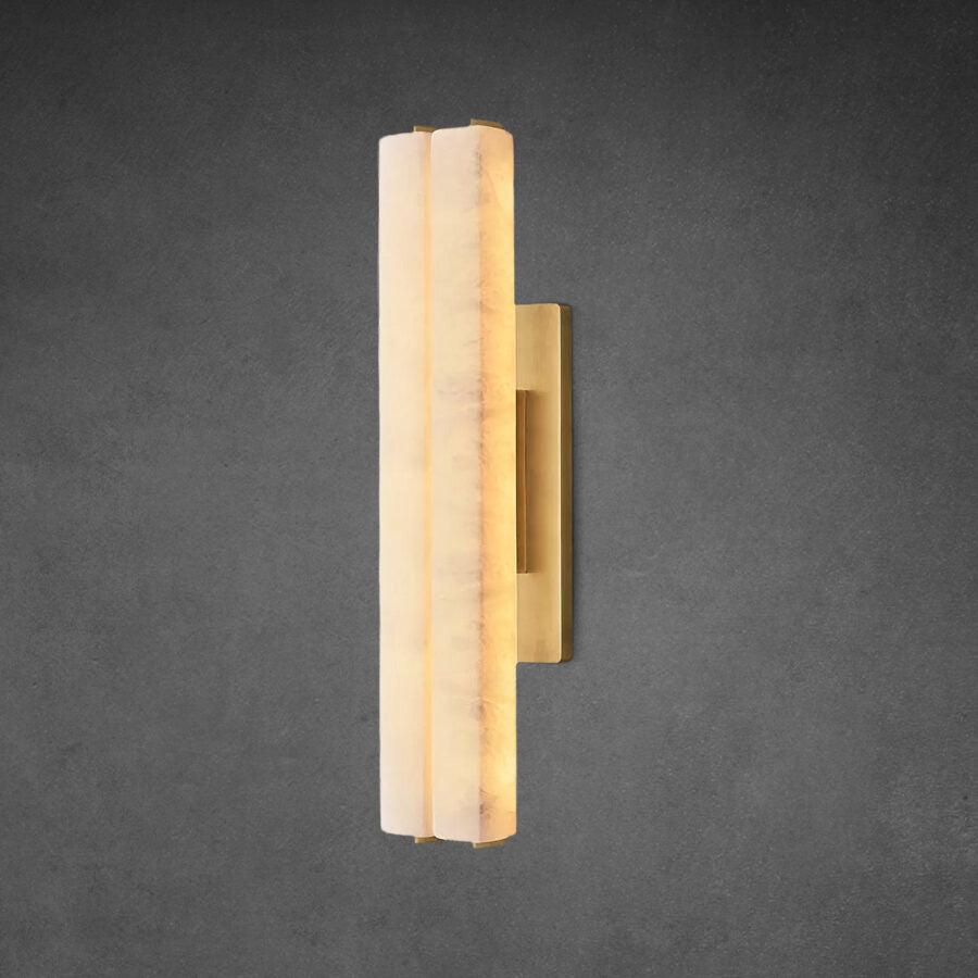 Auduben Alabaster Double Sconce - King Lamps