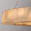 OLYRA 3-TIER ROUND ALABASTER CHANDELIER 39