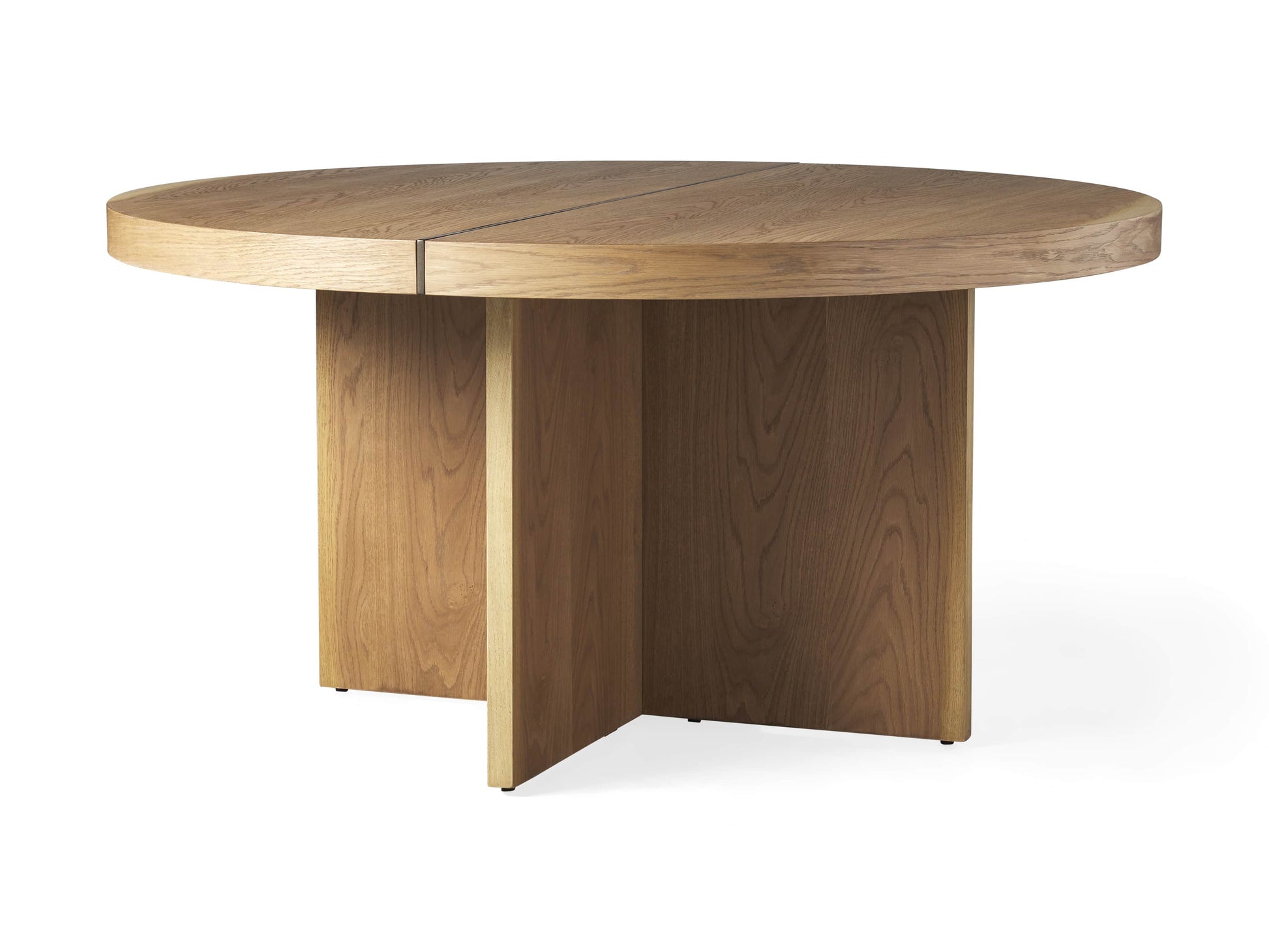 Mihaela 60" Round Dining Table in Vin Alb - King Lamps