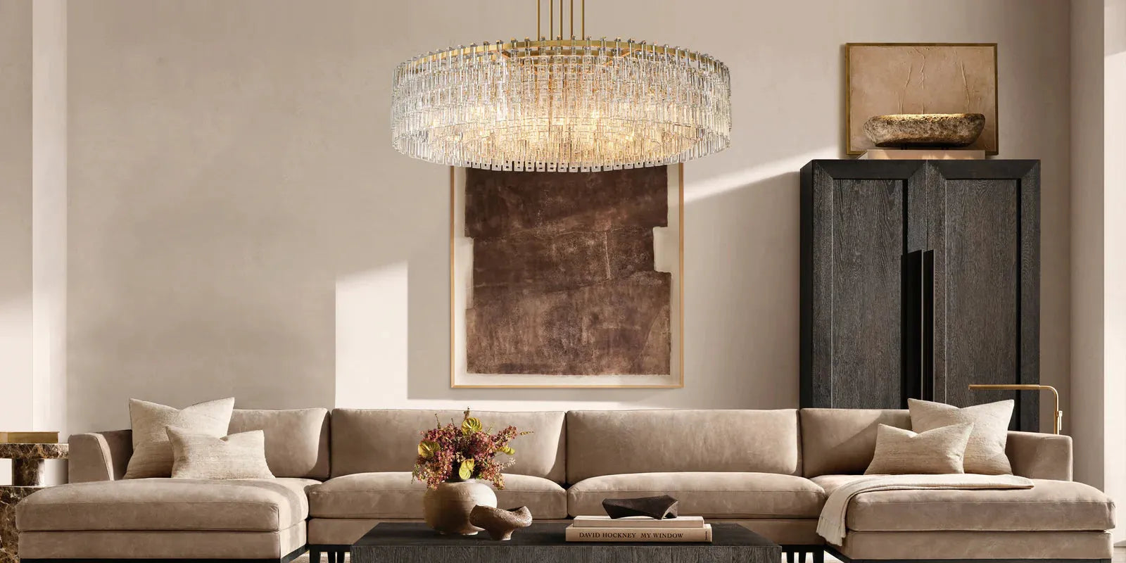 Marigan Multi-Tier Crystal Chain Round Chandelier 60" - King Lamps