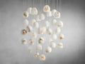 Arica Round Alabaster Chandelier 3/7/15/36 Light - King Lamps